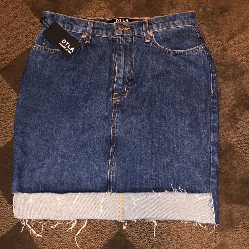 DTLA High low Denim Skirt